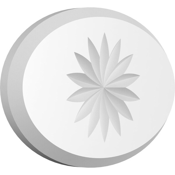 Ekena Millwork Standard Dalton Flower Rosette With Beveled Edge, 6"W x 4"H x 1/2"P ROSP060X040X050DAL10 - main